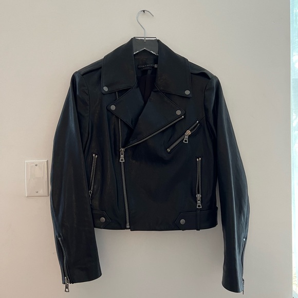 Alice & Olivia leather jacket